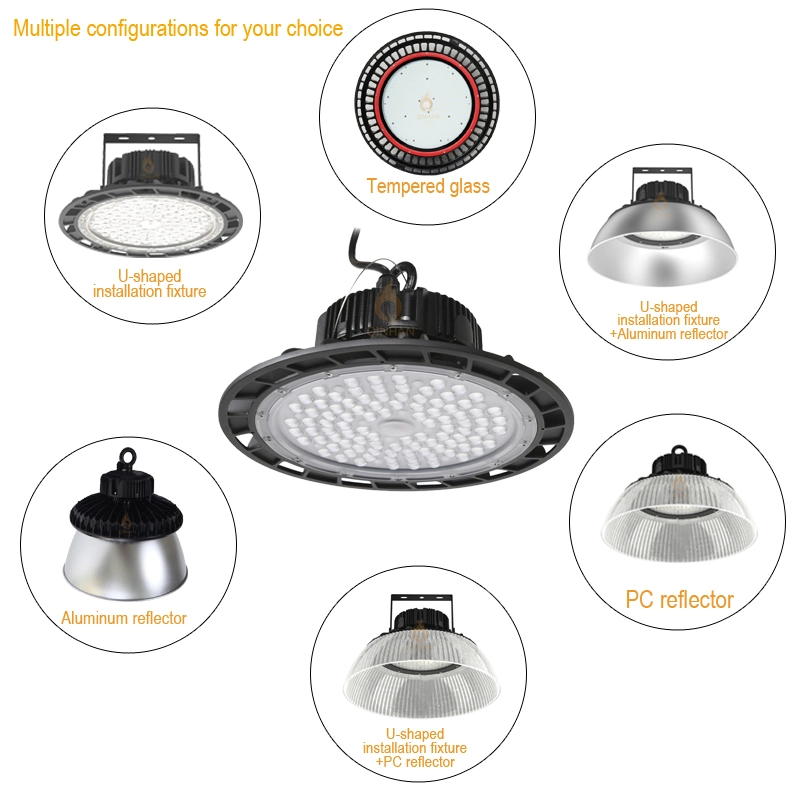 100W IP65 150lm/W Industrial Factory Warehouse Workshop Exhibition Pendant High Bay Lighting LED