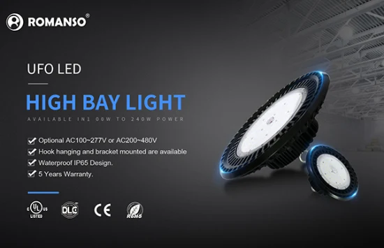 Lampada a sospensione industriale IP65 60W 80W 100W 150W High Bay LED Light Illuminazione per magazzini Highbay Light LED 200W 300W 400W 500W