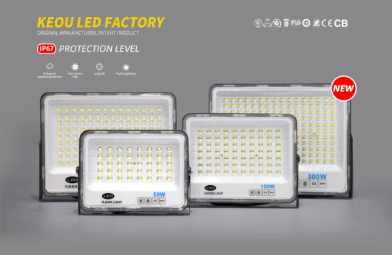 Proiettore LED Keou ad alto lume impermeabile IP67 antideflagrante da 100 W